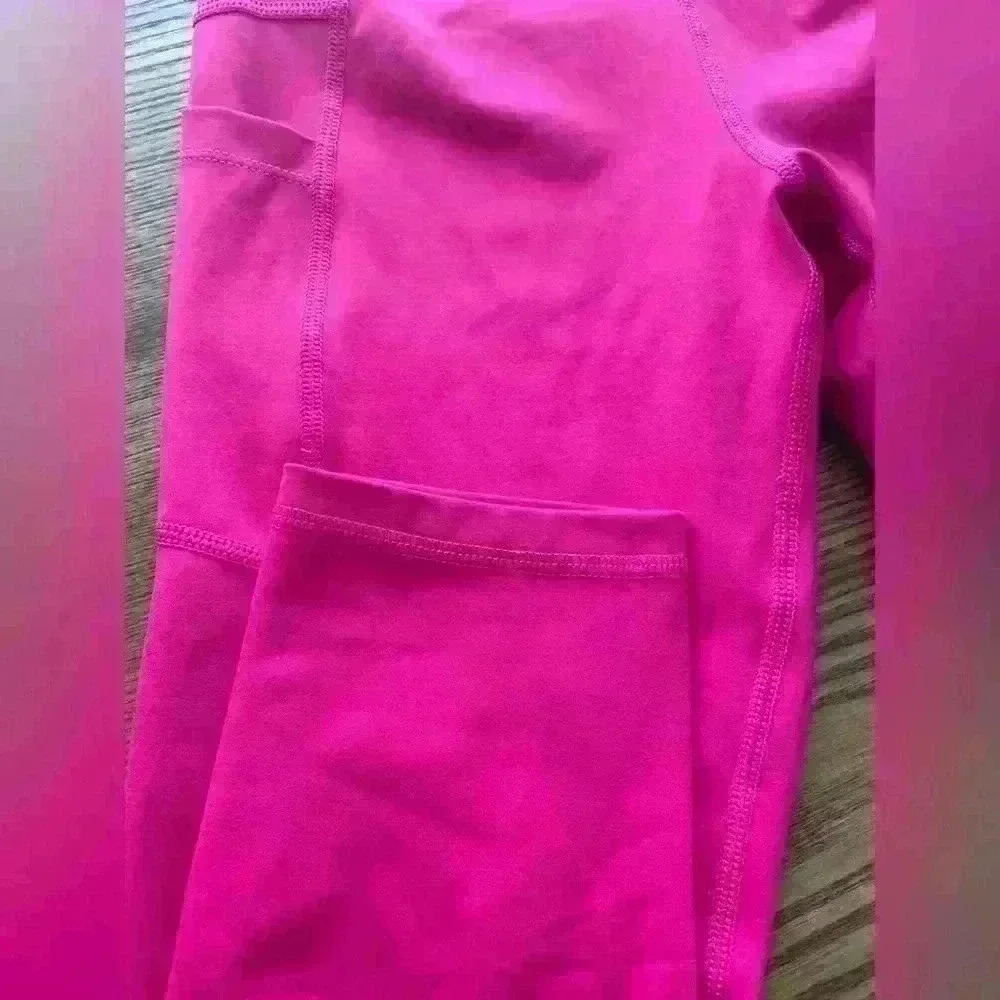 Zyia Active Pink Cropped Legging Tights Size 4 — image 3 of 8